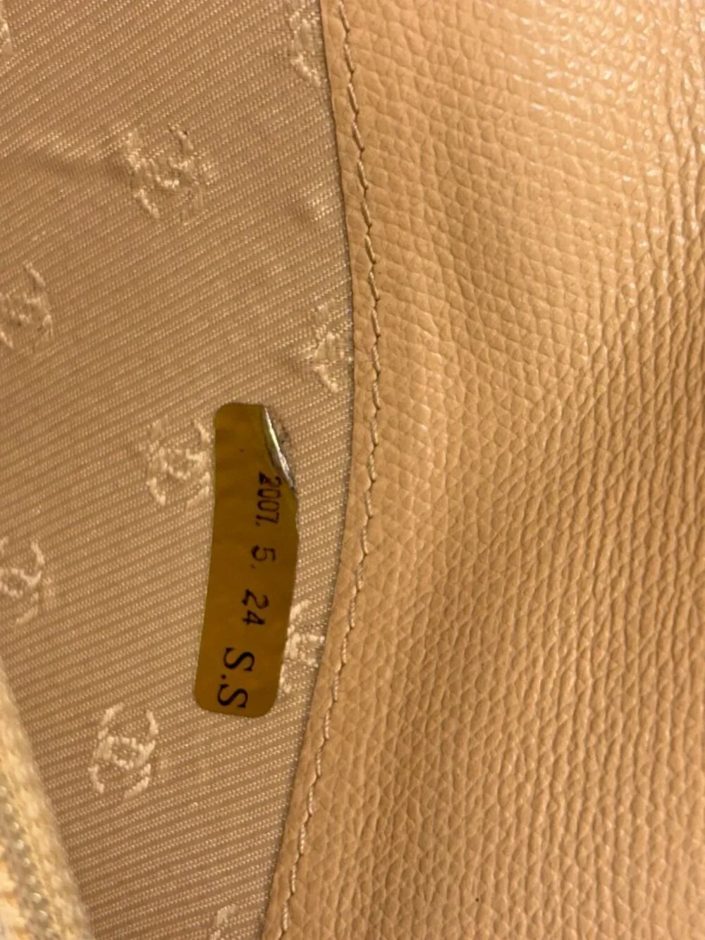 CoCo Chanel Yellow Gold Beige Wallet May 2007